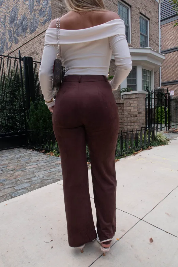 Women's Suede Pants