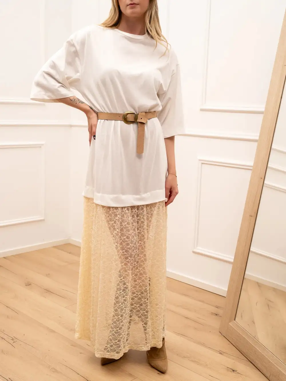 Mini Lace Skirt