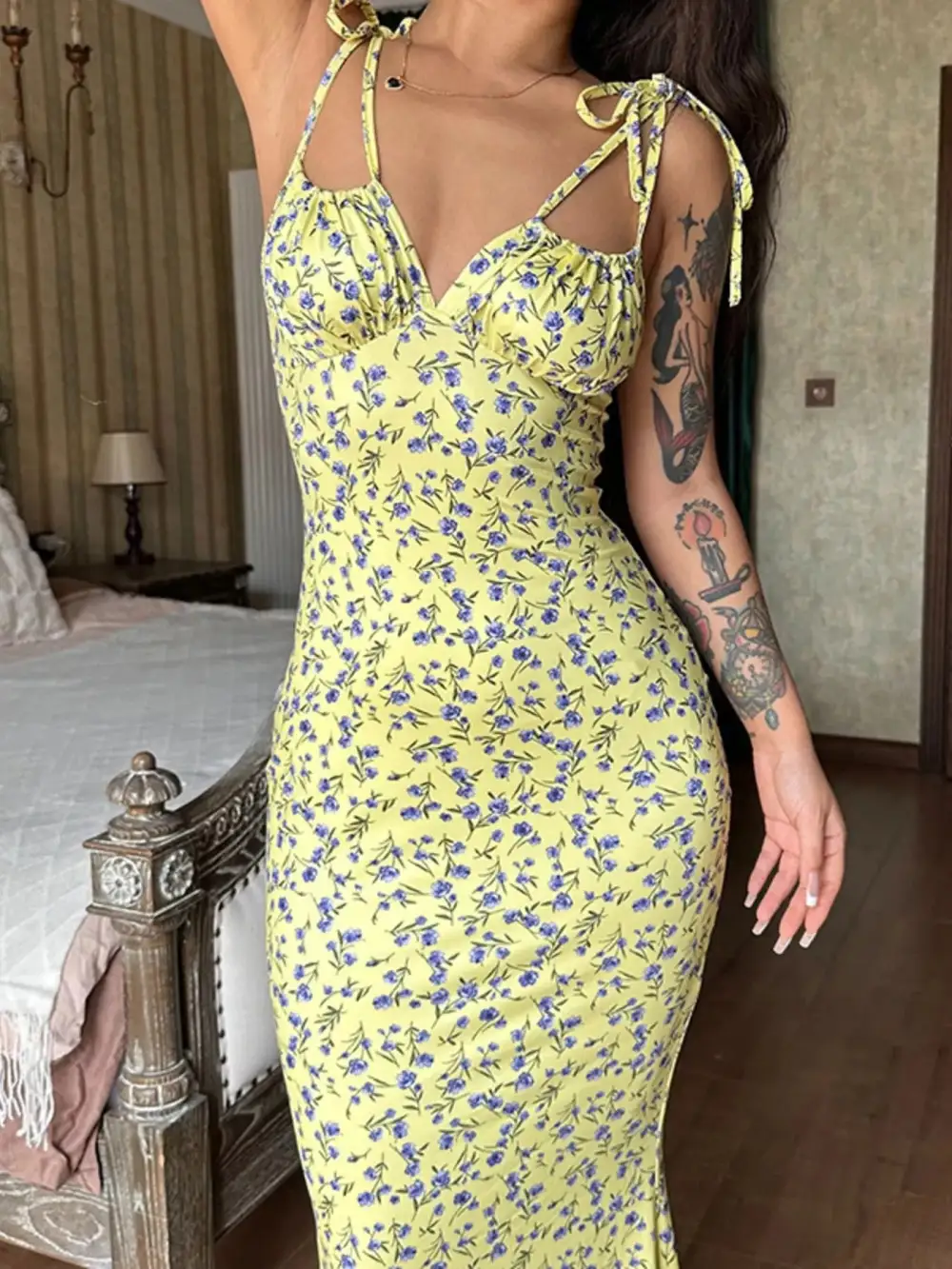 Soft Touch Layered Lightweight Feel Maxi Dress
