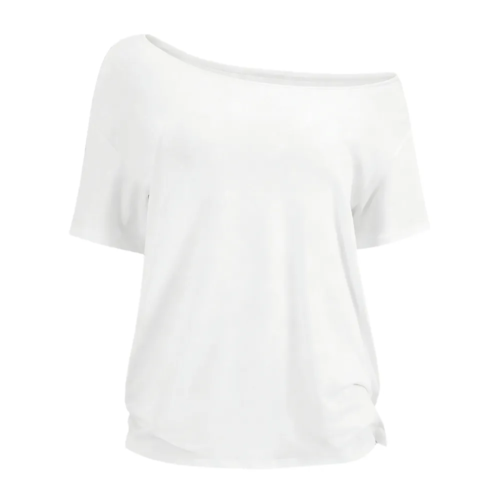 Women's Solid-Color Versatile Short-Sleeve Top
