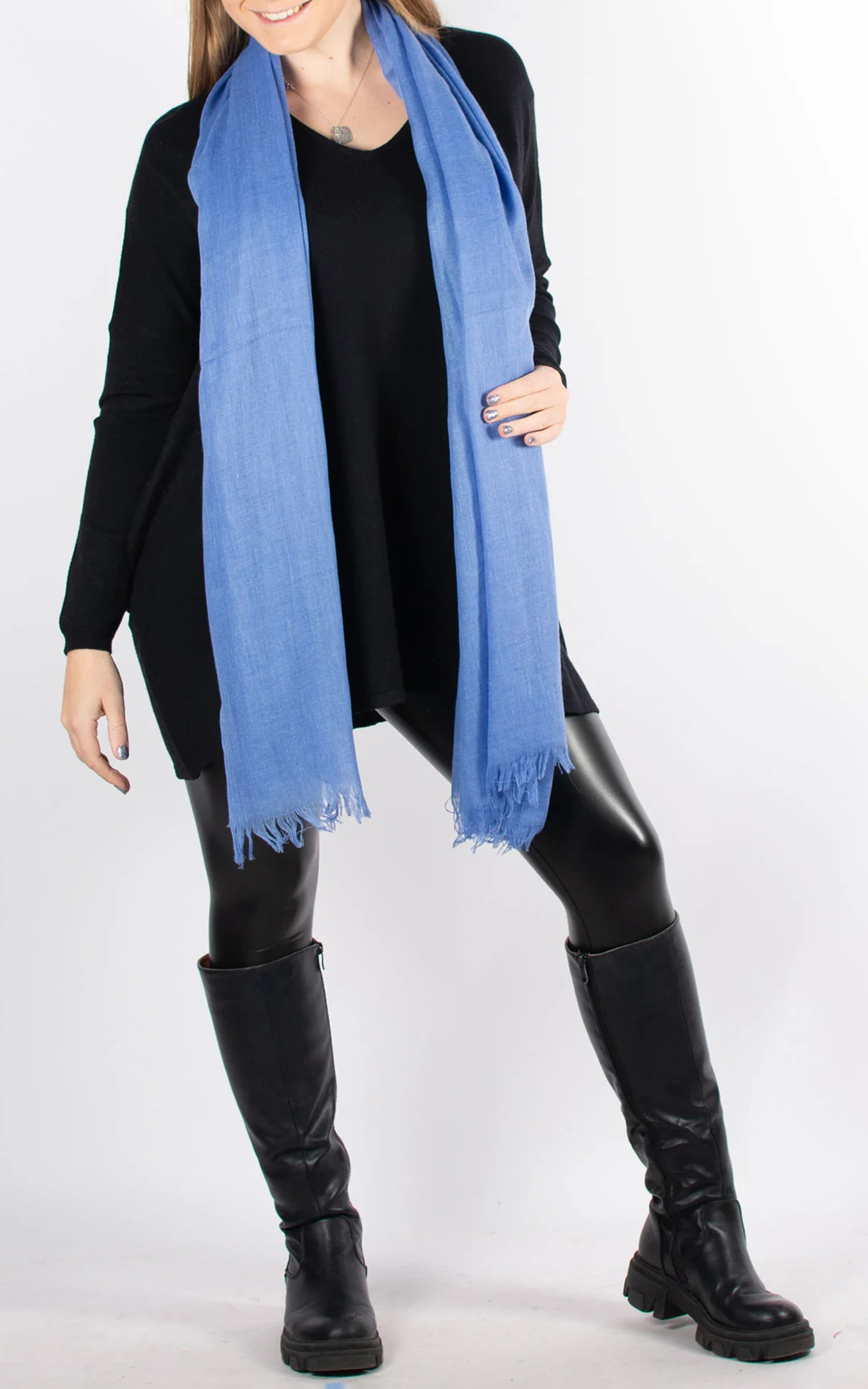 Casual All-Match Solid Color Women's Scarf