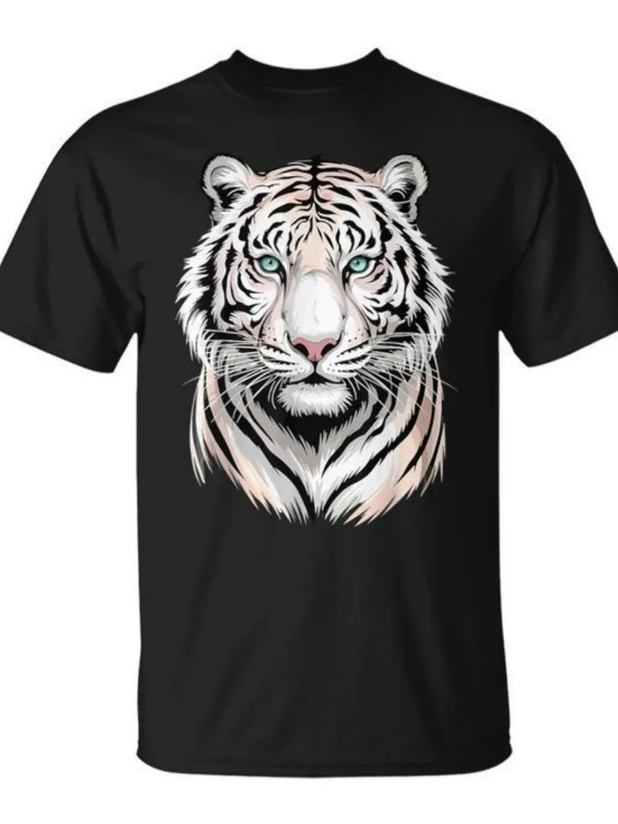 Tiger Printed Short Sleeve T-Shirt