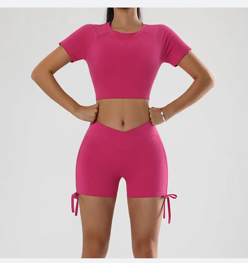 Yoga Top and Shorts Active Set