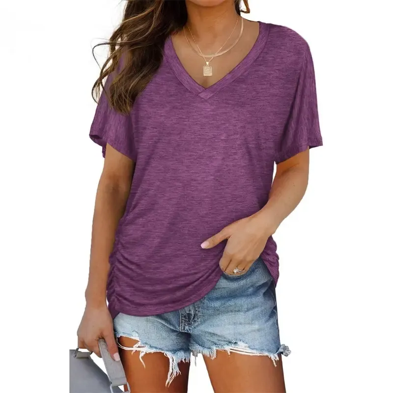 🔥Women's Short-Sleeved V-Neck Batwing Sleeve Top🔥10-Pack - All Colors Included, Only $32