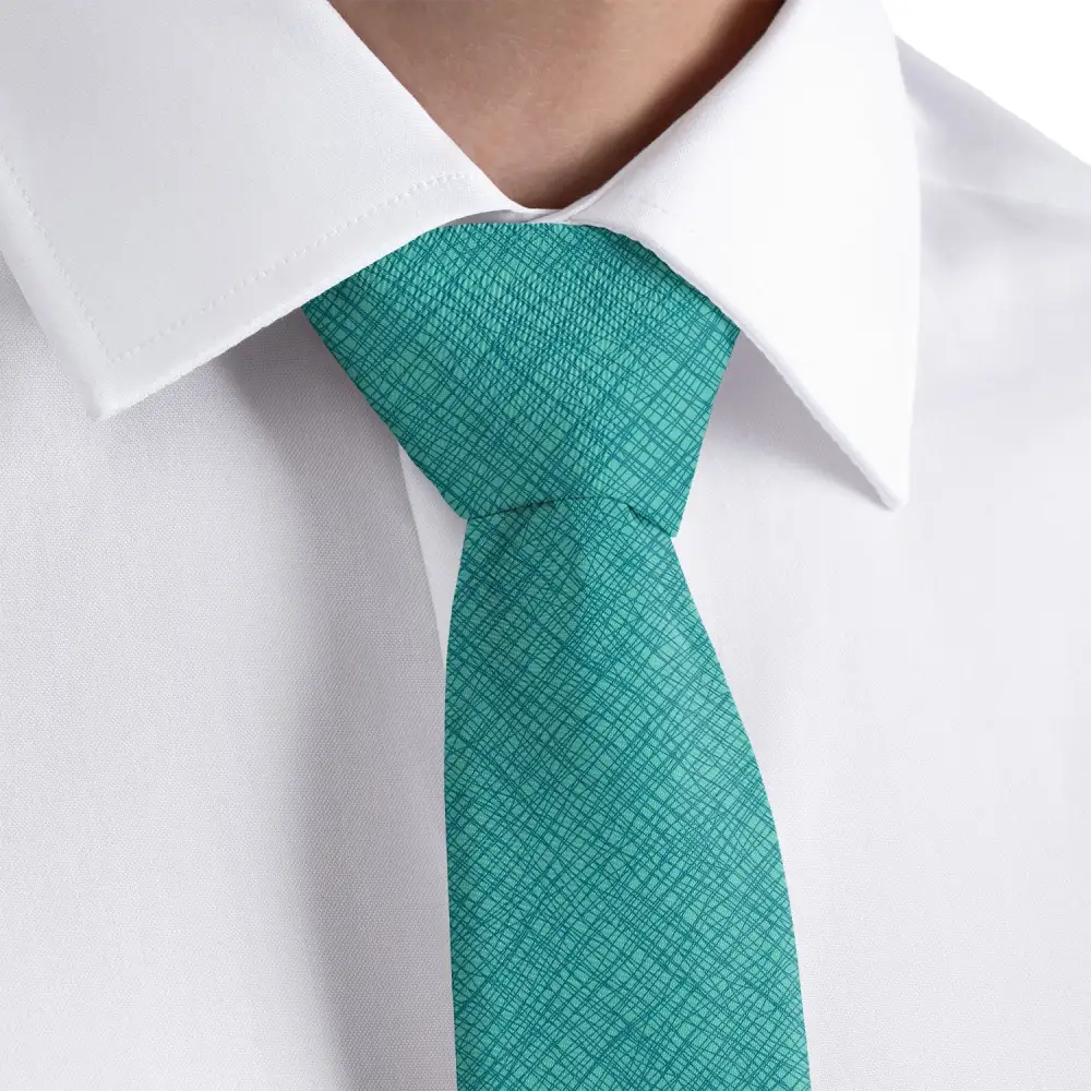 Crosshatch Pattern Necktie