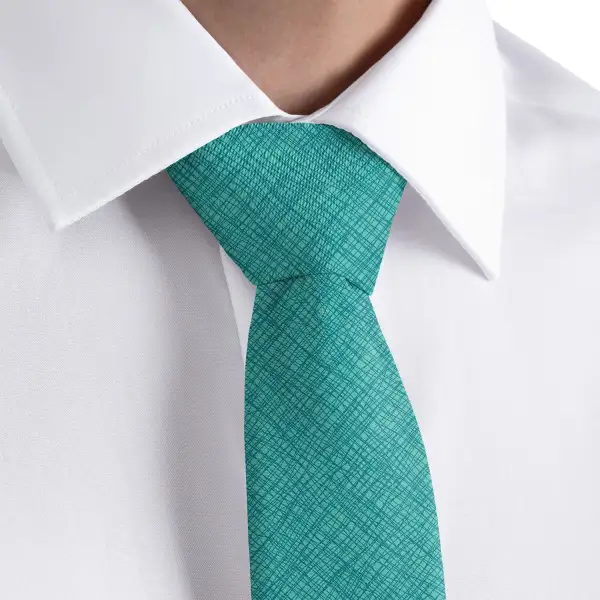 Crosshatch Pattern Necktie