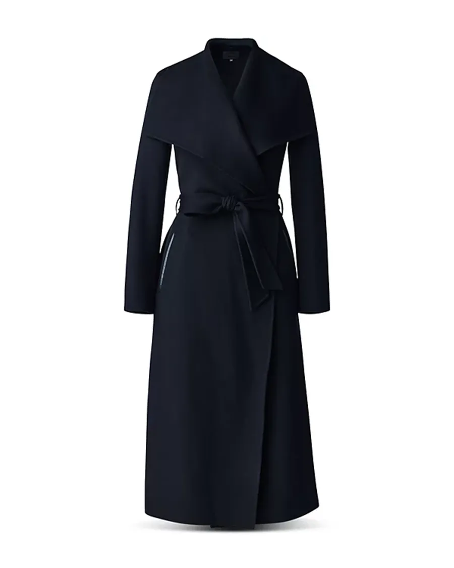 Elegant Style Lightweight Wrap Wool Coat