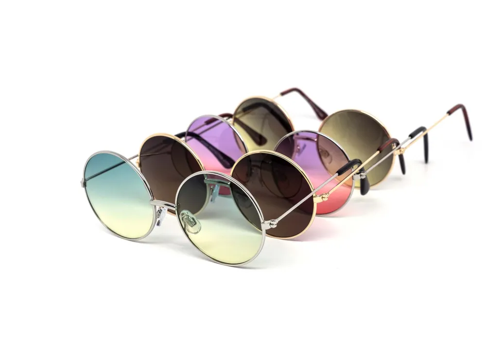 12-Pack Kids Metal Round Sunglasses