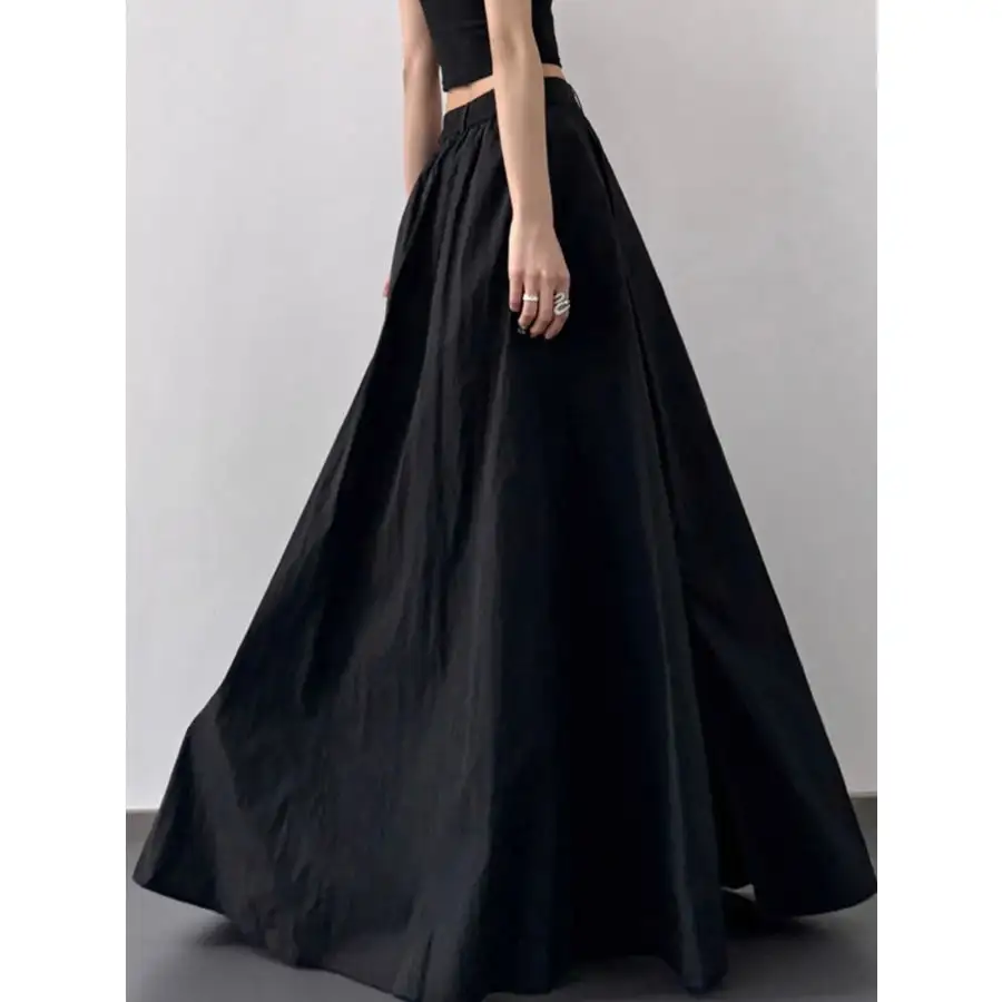 High Waist Slit Maxi Skirt