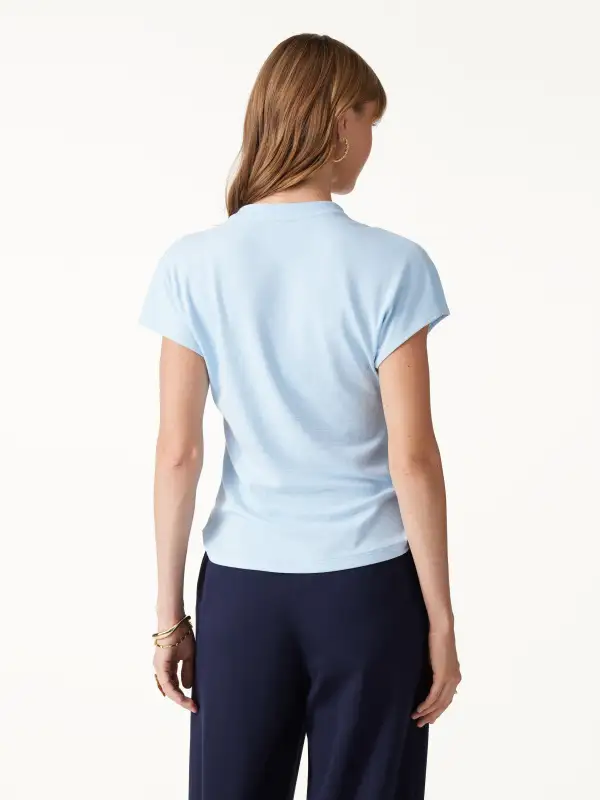 Collared V-Neck Top