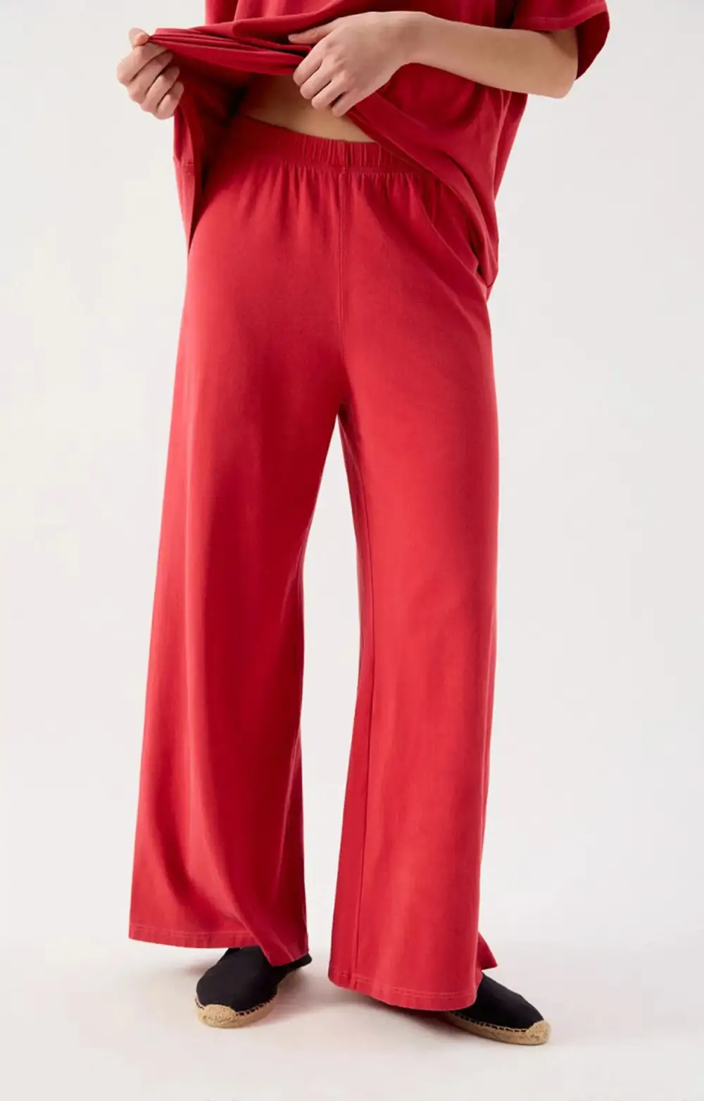 Women's Graceful Drape Wide Leg Trousers