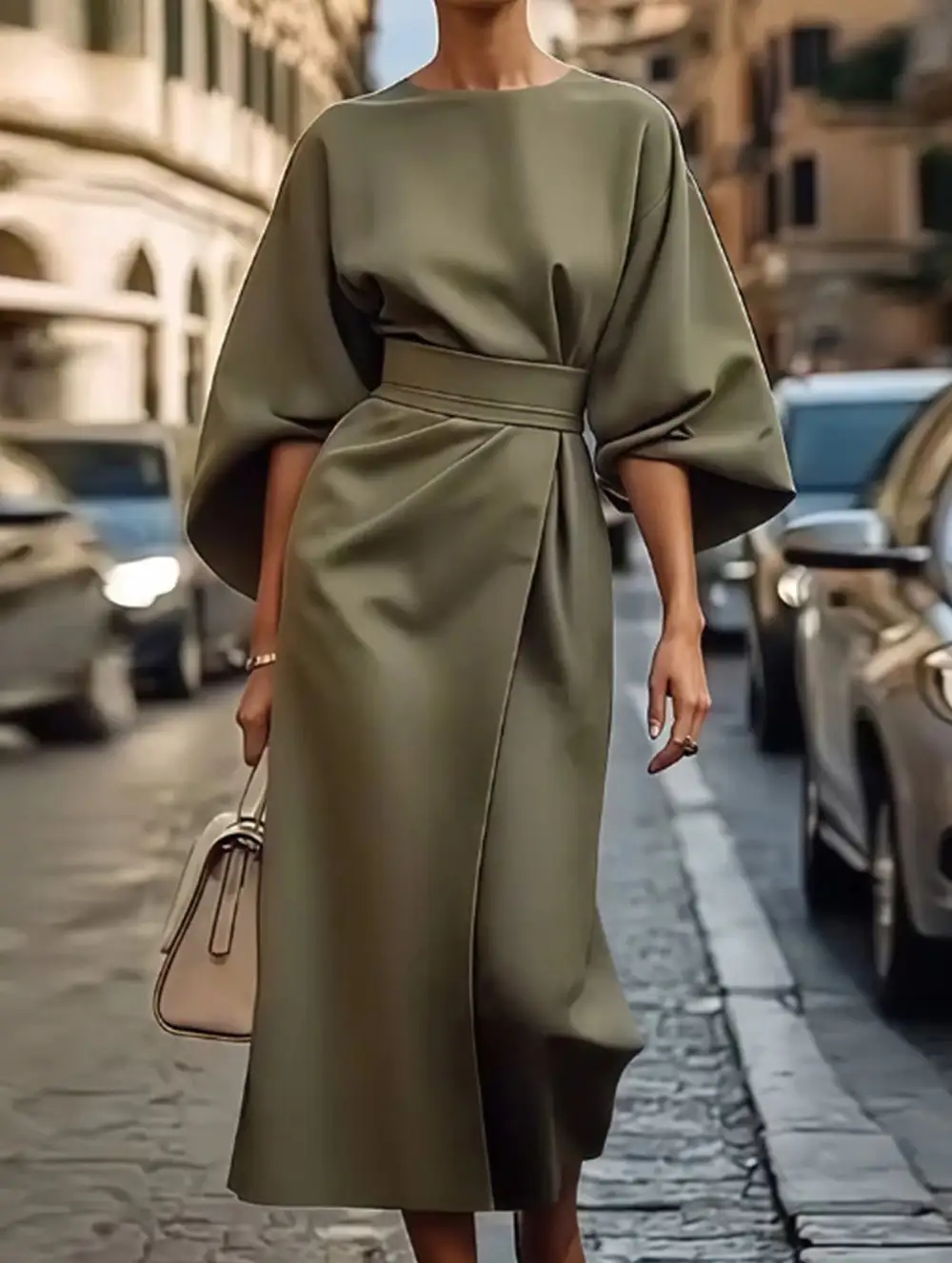 Clean Line Waist Dress
