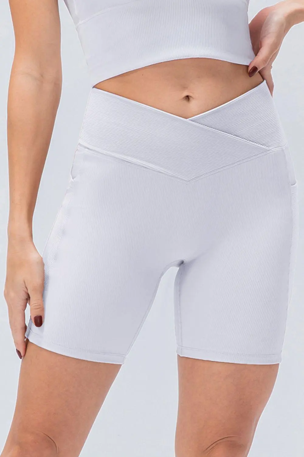 Slim Fit Waistband Sports Shorts