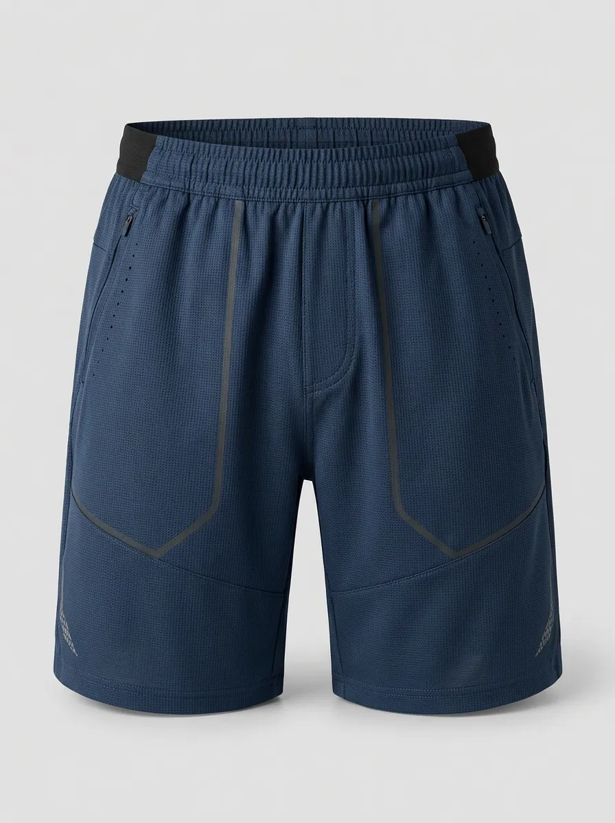 Men's Breathable Athletic Quick-Dry Printed Sports Shorts