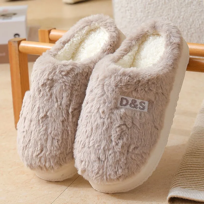 Textured Soft Lined Home Slippers