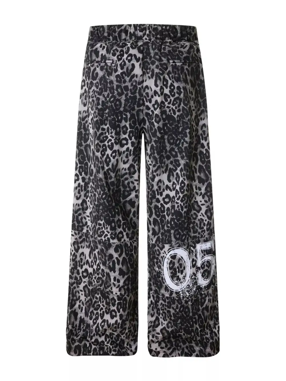 Men's Leopard Print Wide Leg Pants