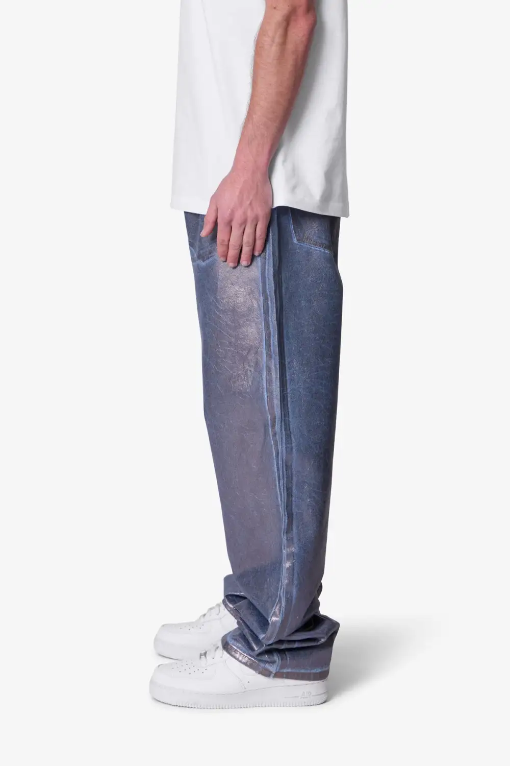 Ultra Baggy Chrome Sprayed Jeans