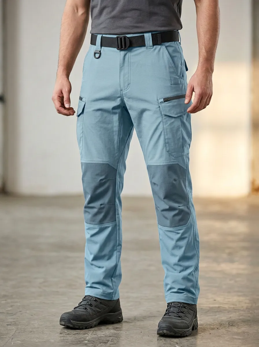 Modern Multi-Pocket Reinforced Knee Cargo Street Look Unisex Tactical Cargo Pants
