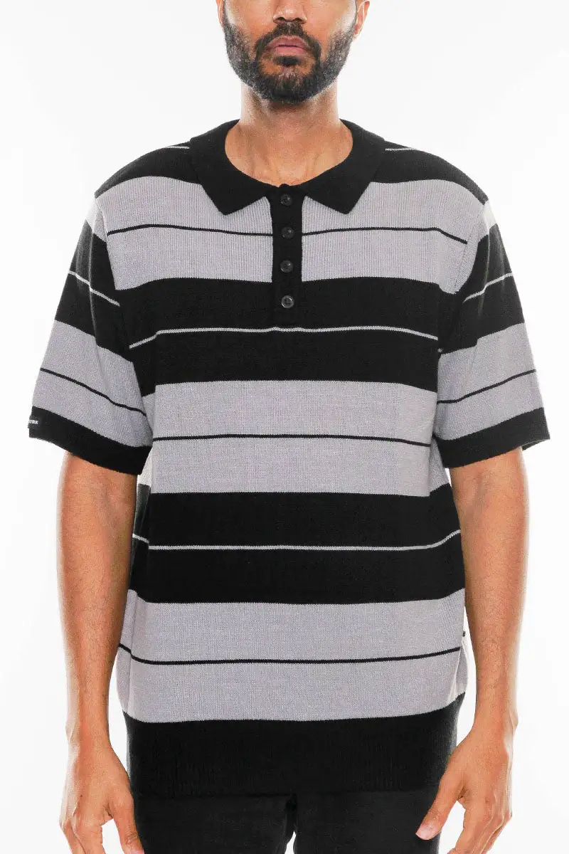 Side Striped Polo Shirt