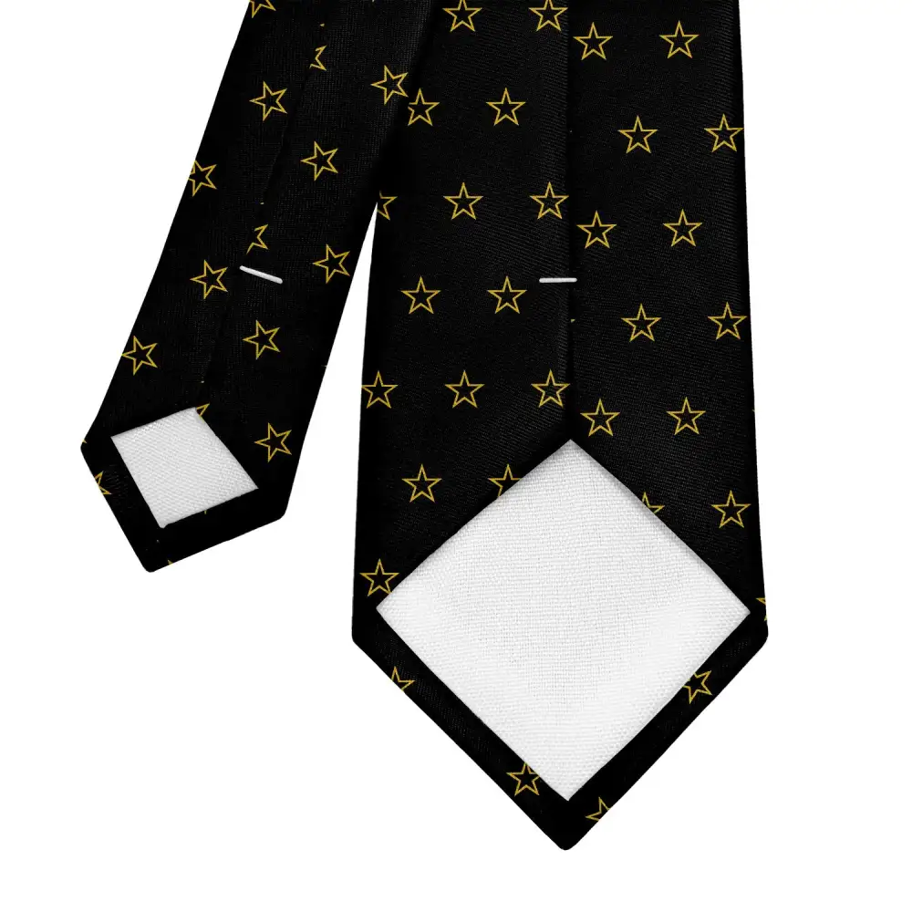 Refined Star Motif Necktie