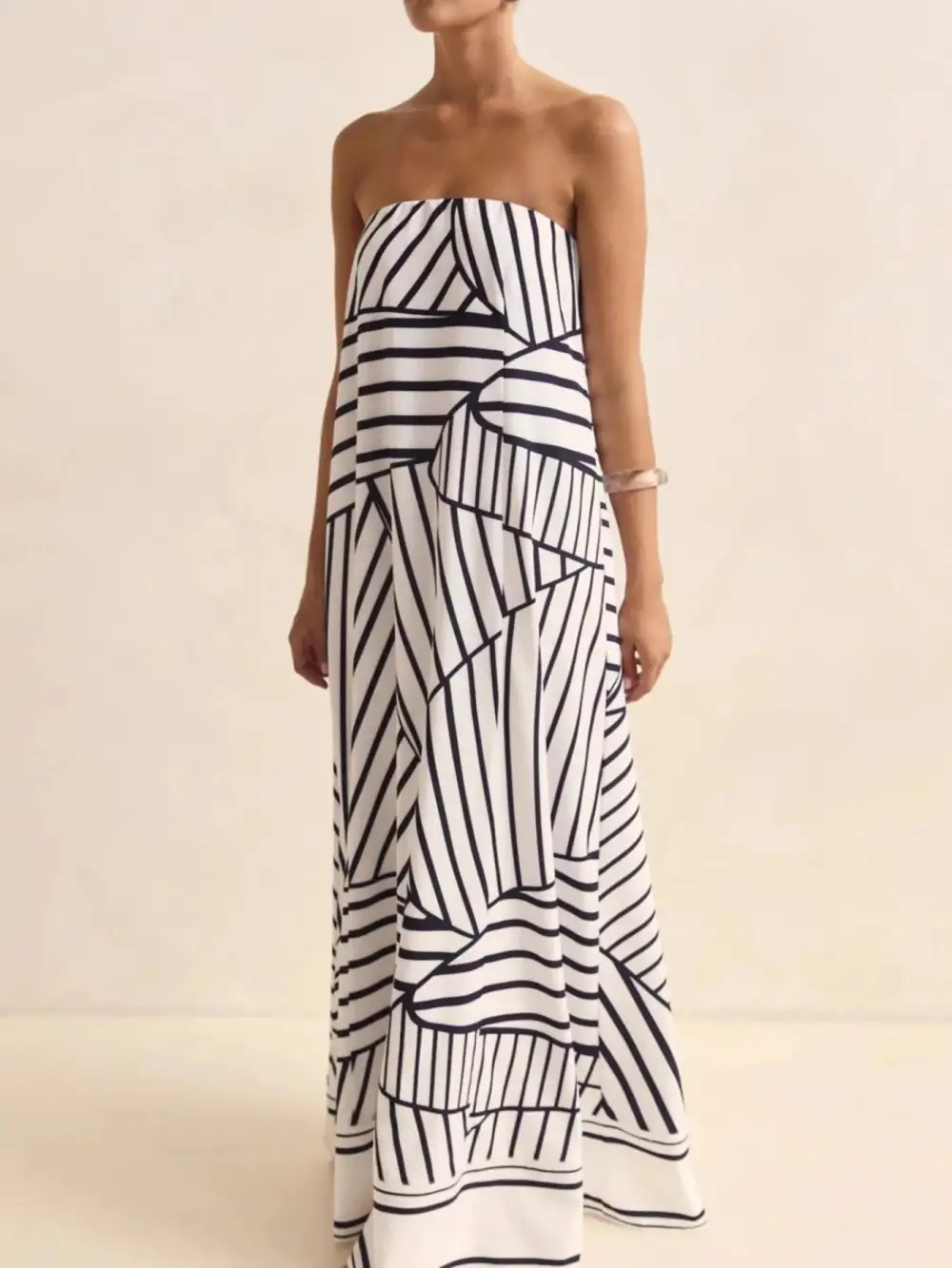 Printed Smocked Maxi Dress