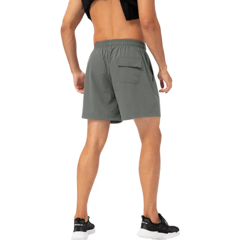 Relaxed Drawstring Elastic-Waist Side-Pocket Lightweight Men's Athletic Shorts