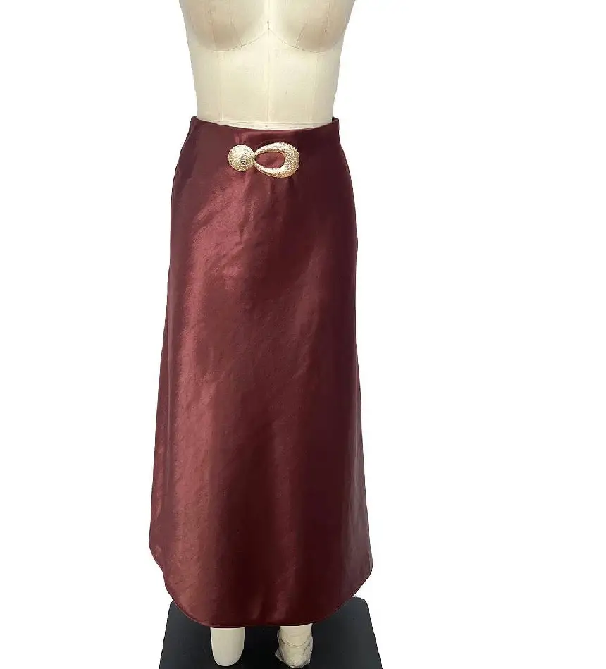 Refined Everyday Satin Skirt