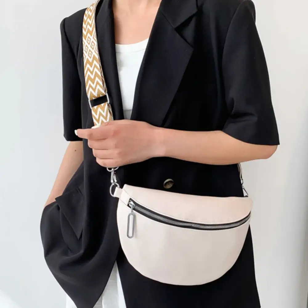 Modern Soft Zip-Top Crossbody Bag
