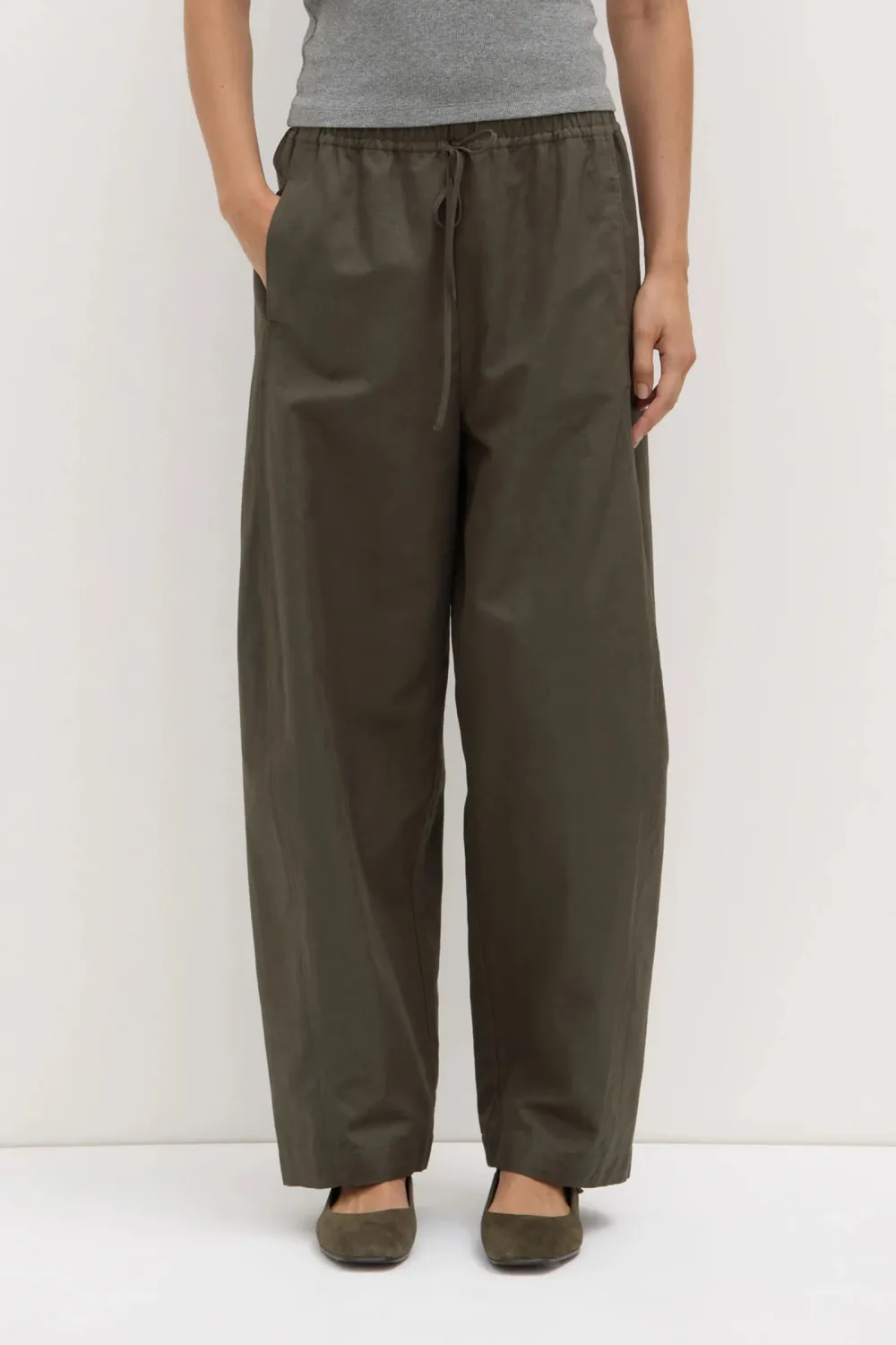 Cotton And Linen Blended Pants