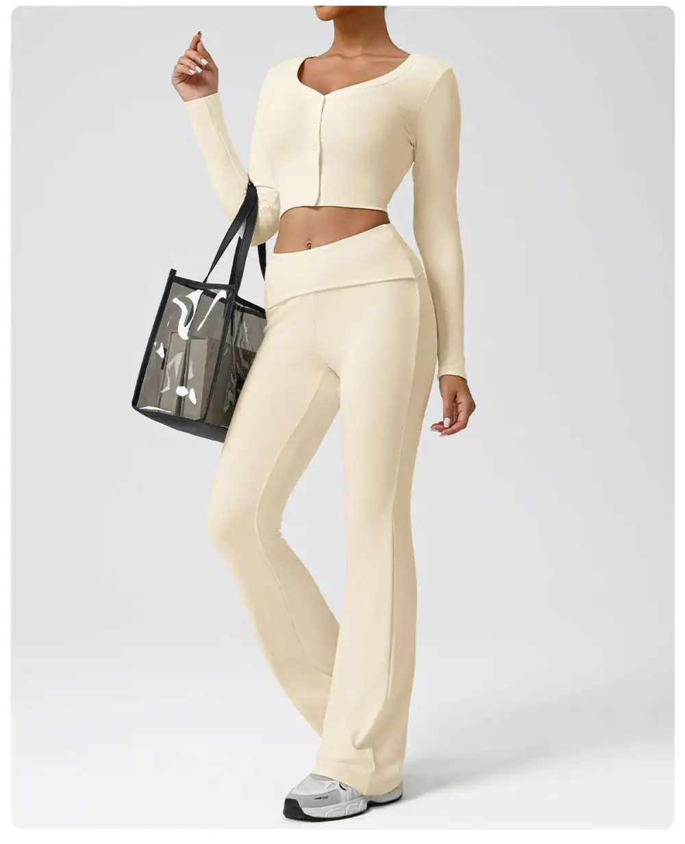 Yoga Running Top and Trousers Active Set