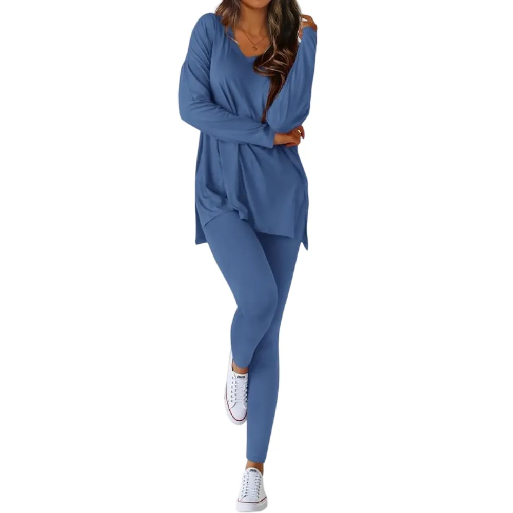 Women’s Casual Two-Piece Sets Airport Travel Outfit Workout Clothing