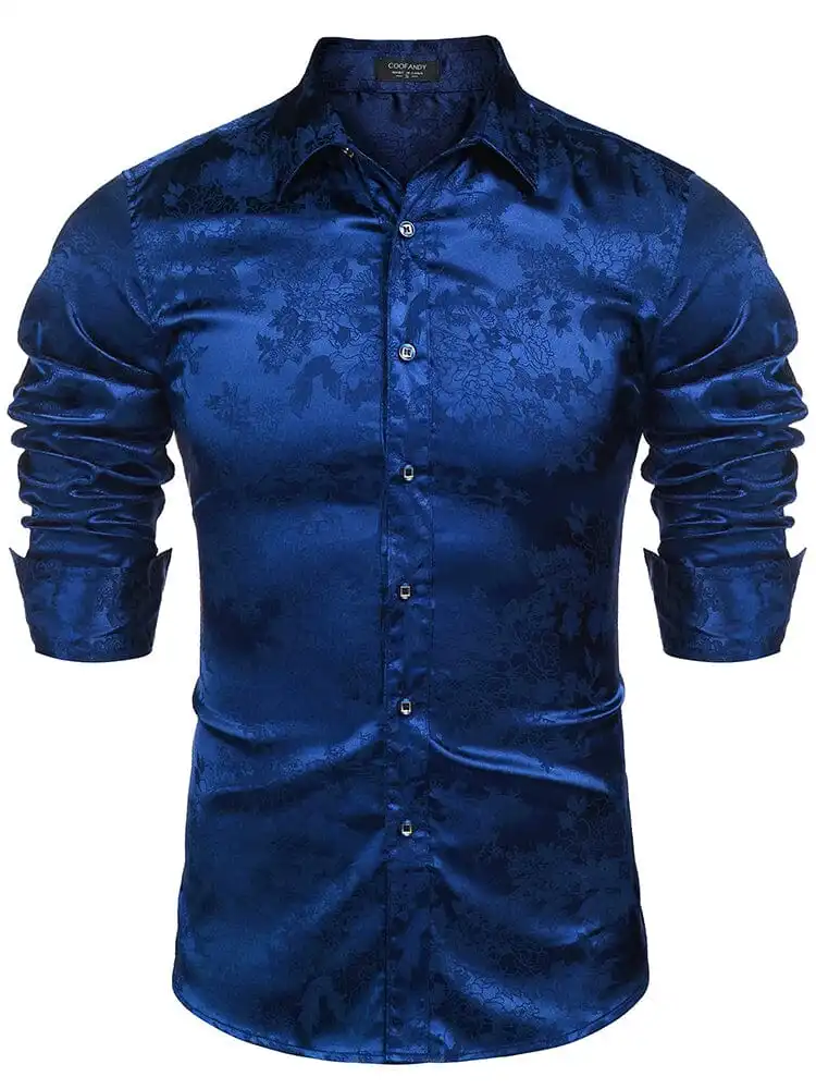 Modern Silk Stain Dress Shirts