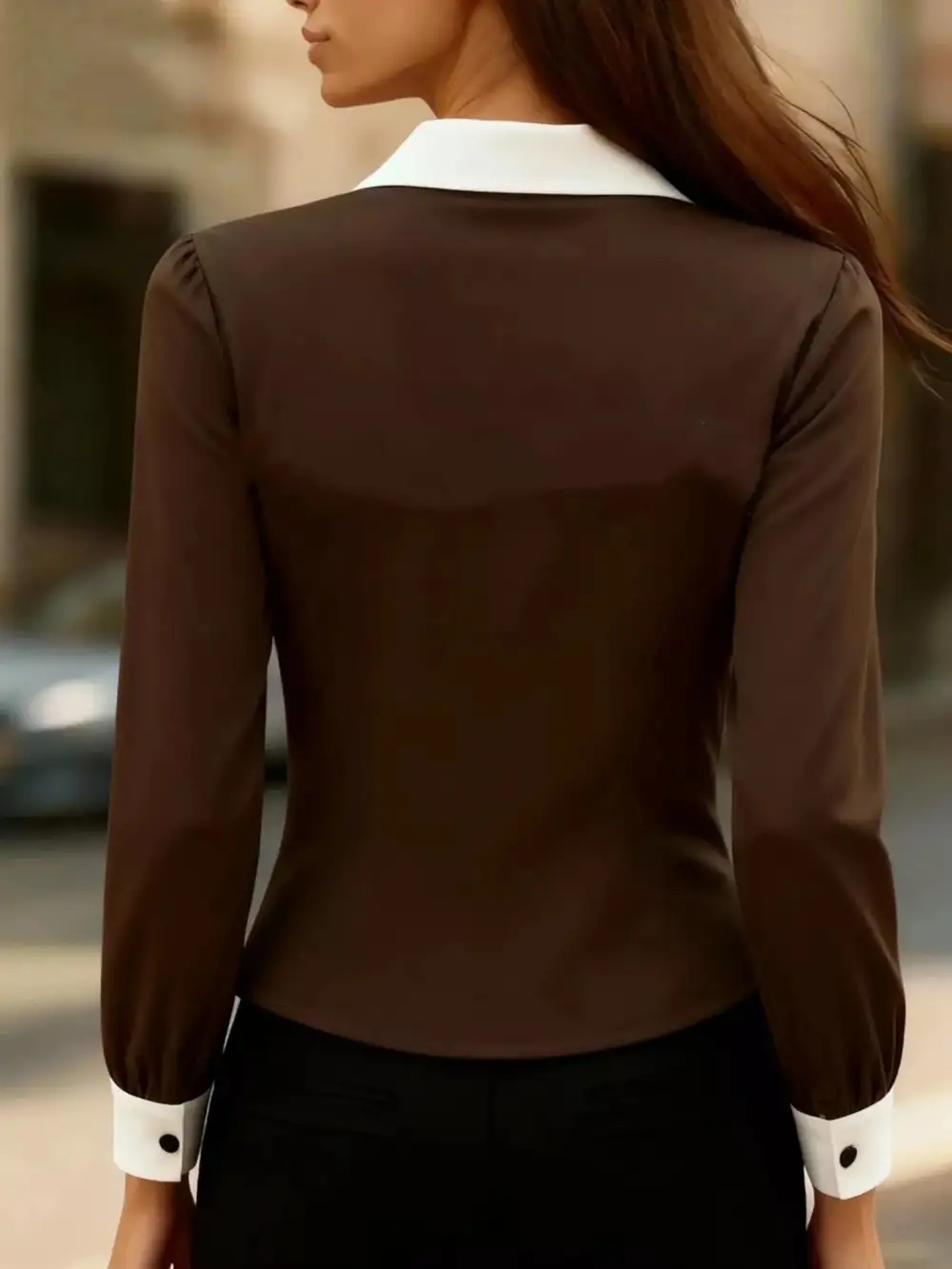 Contrast Button Down Shirt