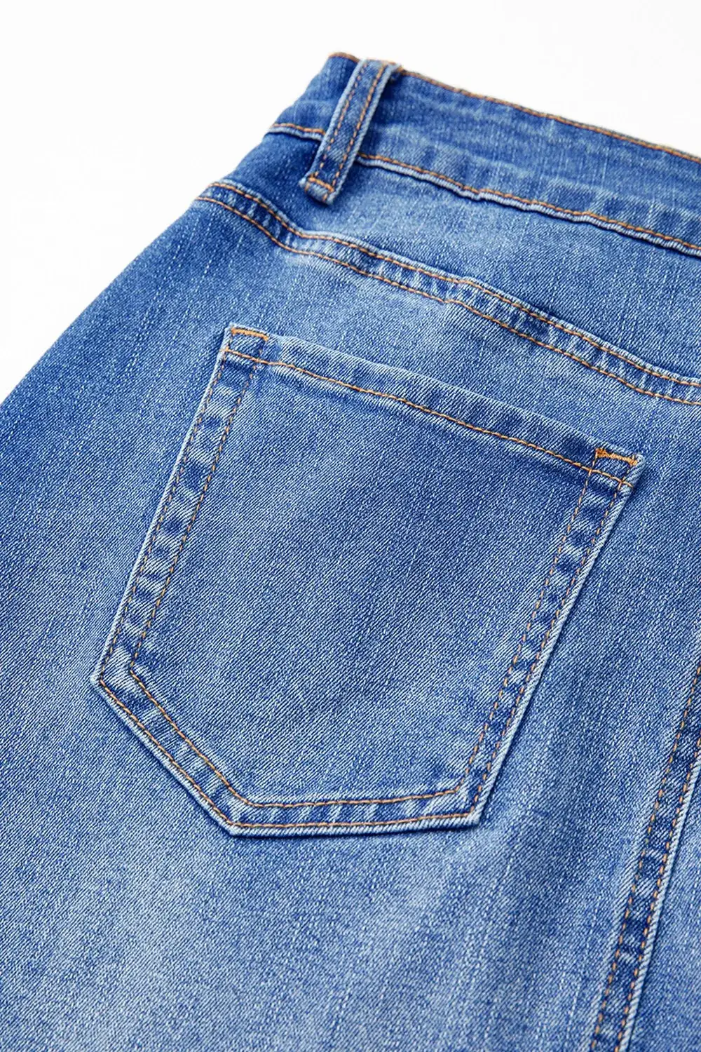 Loose Wrap Denim Skirt