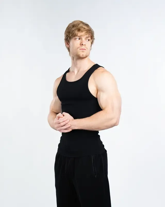 Men's Tank Top Scoop Neck Knit Gym Workout Muscle Tank Undershirt Sleeveless Shirts