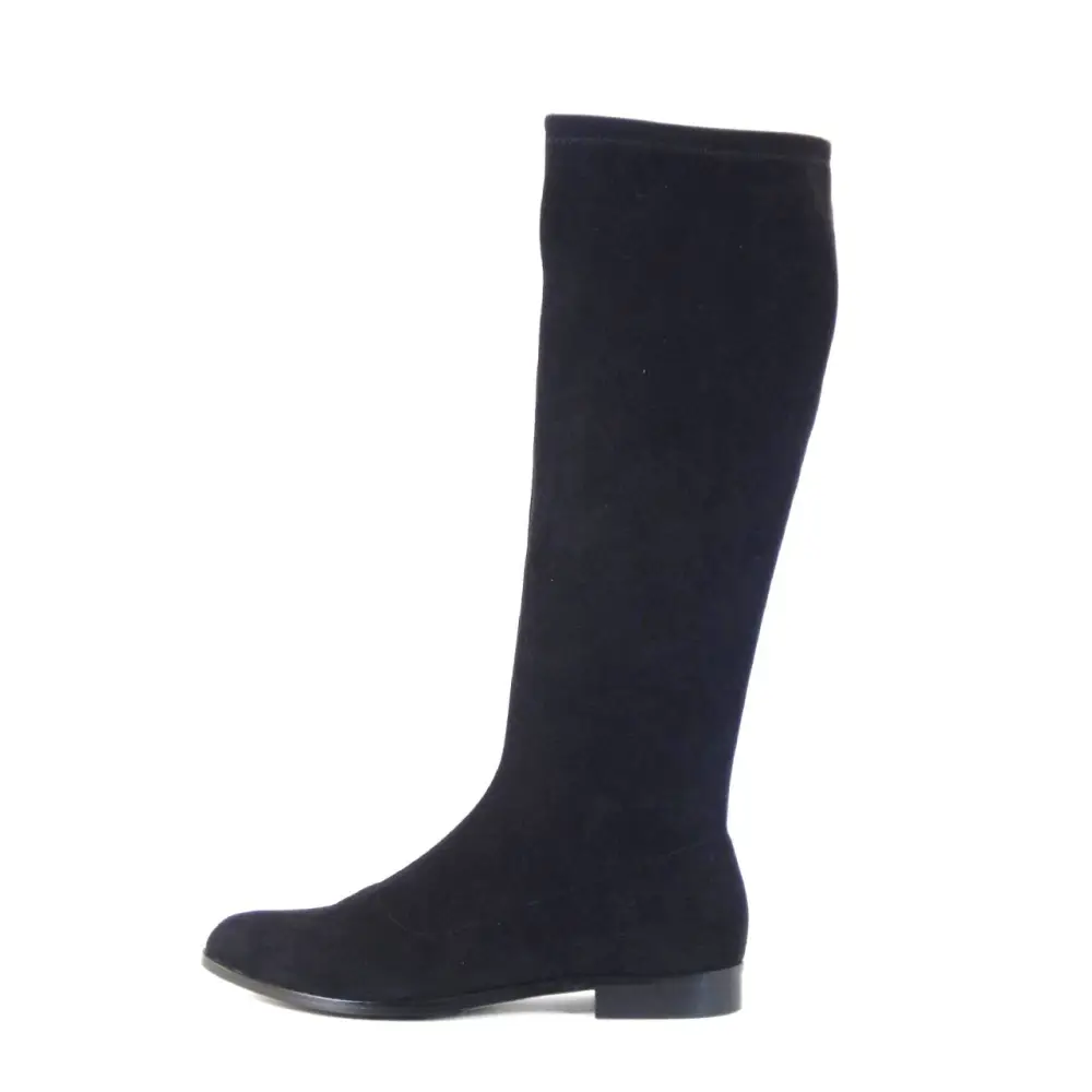 Pointed Toe Stretch Knee High Boots