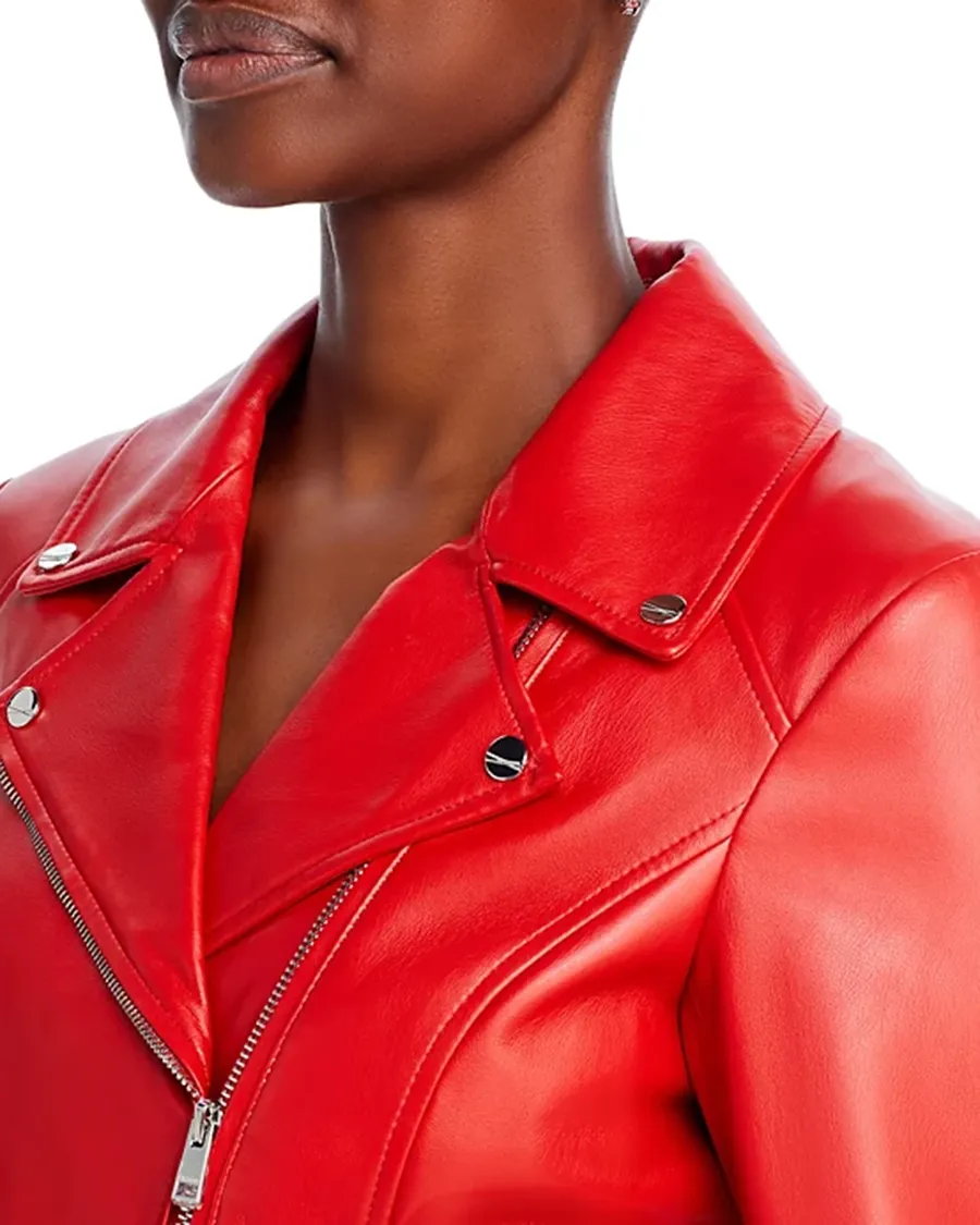 Faux Leather Moto Long Sleeves Jacket