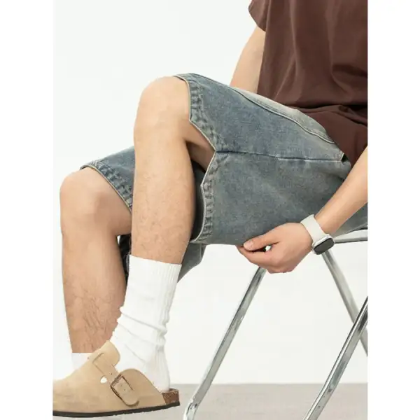 Refined Men's Plus Size Drawstring Denim Shorts