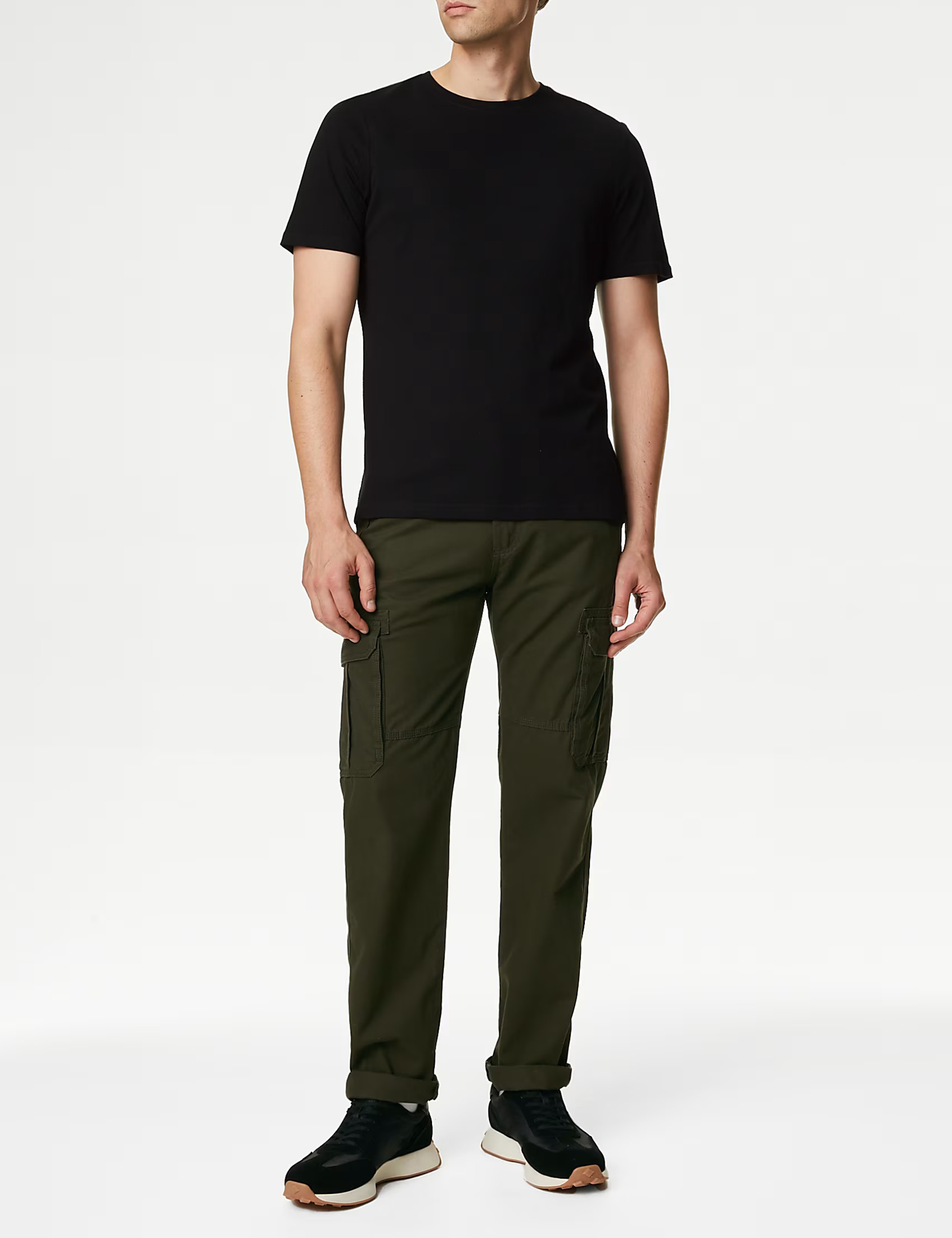 White Basic Crew Neck Short Sleeve Tee