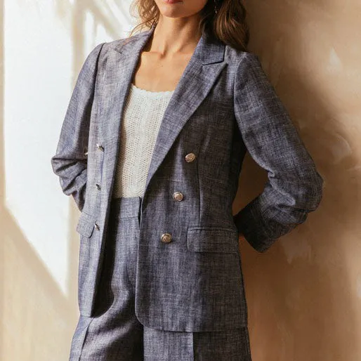 Three Quarter Sleeve Tailored Blazer