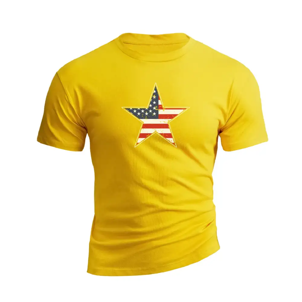 USA FLAG STAR GRAPHIC TEE