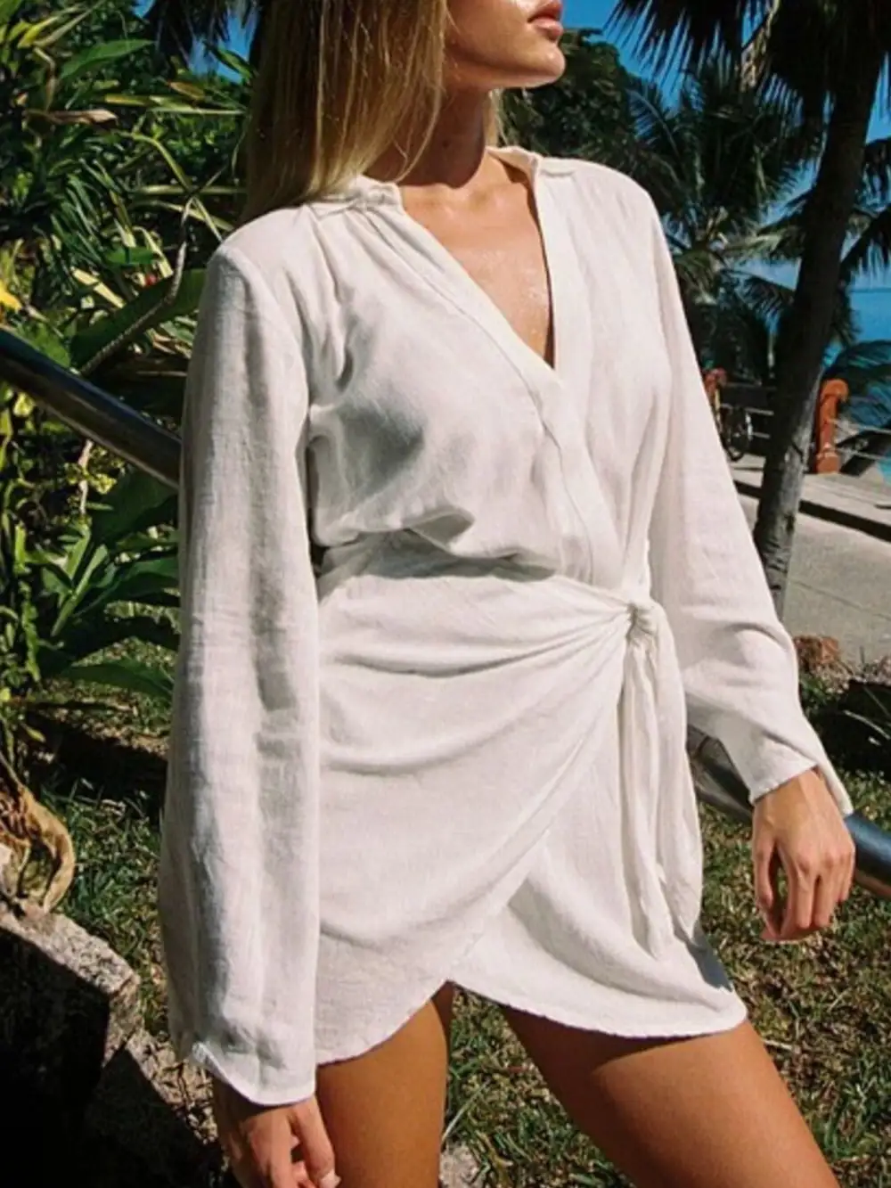 Clean Line Long Sleeve Dress
