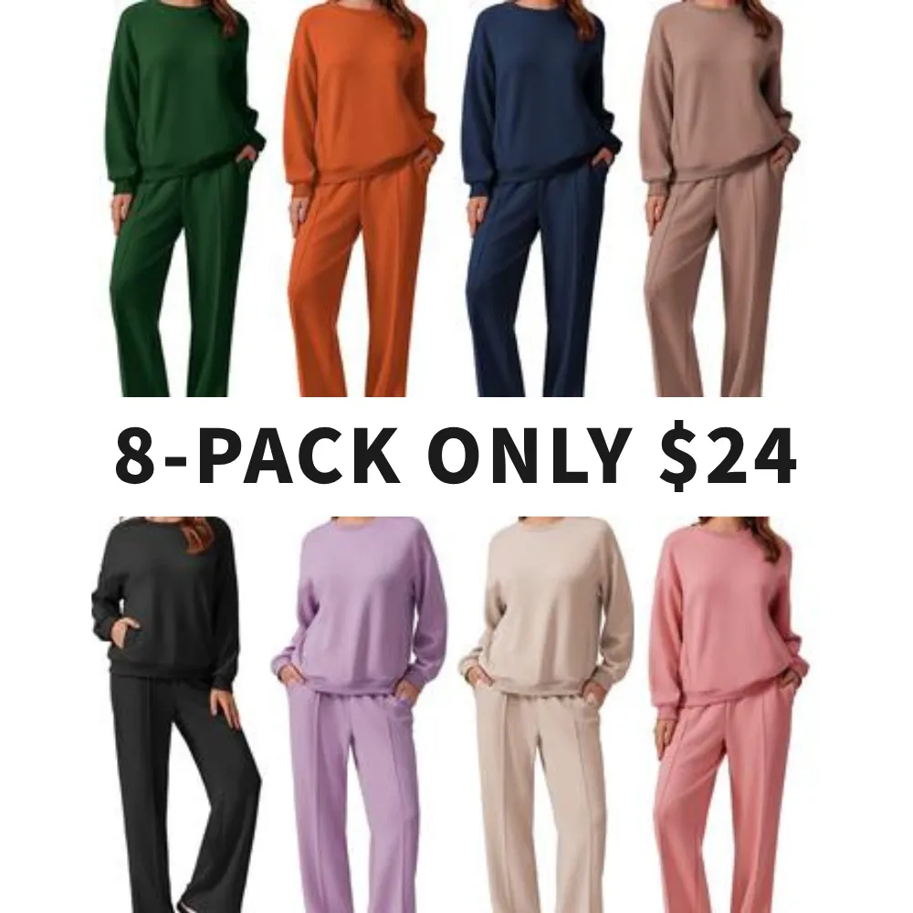 2-Piece Long Sleeve Sweatshirt