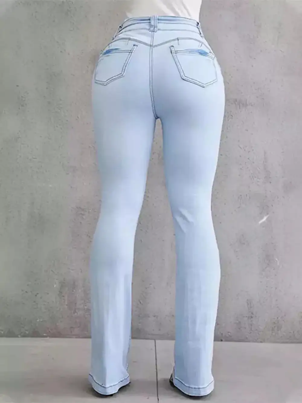 Modern High Waist Flare Leg Denim Jeans