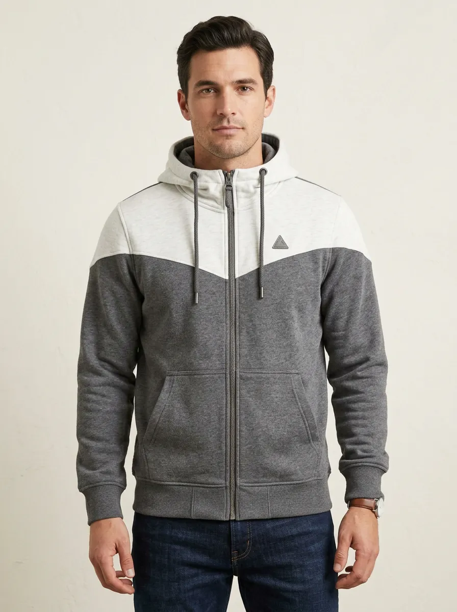 Athletic Colorblock Zip-Up Modern Look Men's Sport Jacket