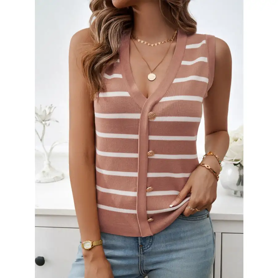 V Neck Knit Tank