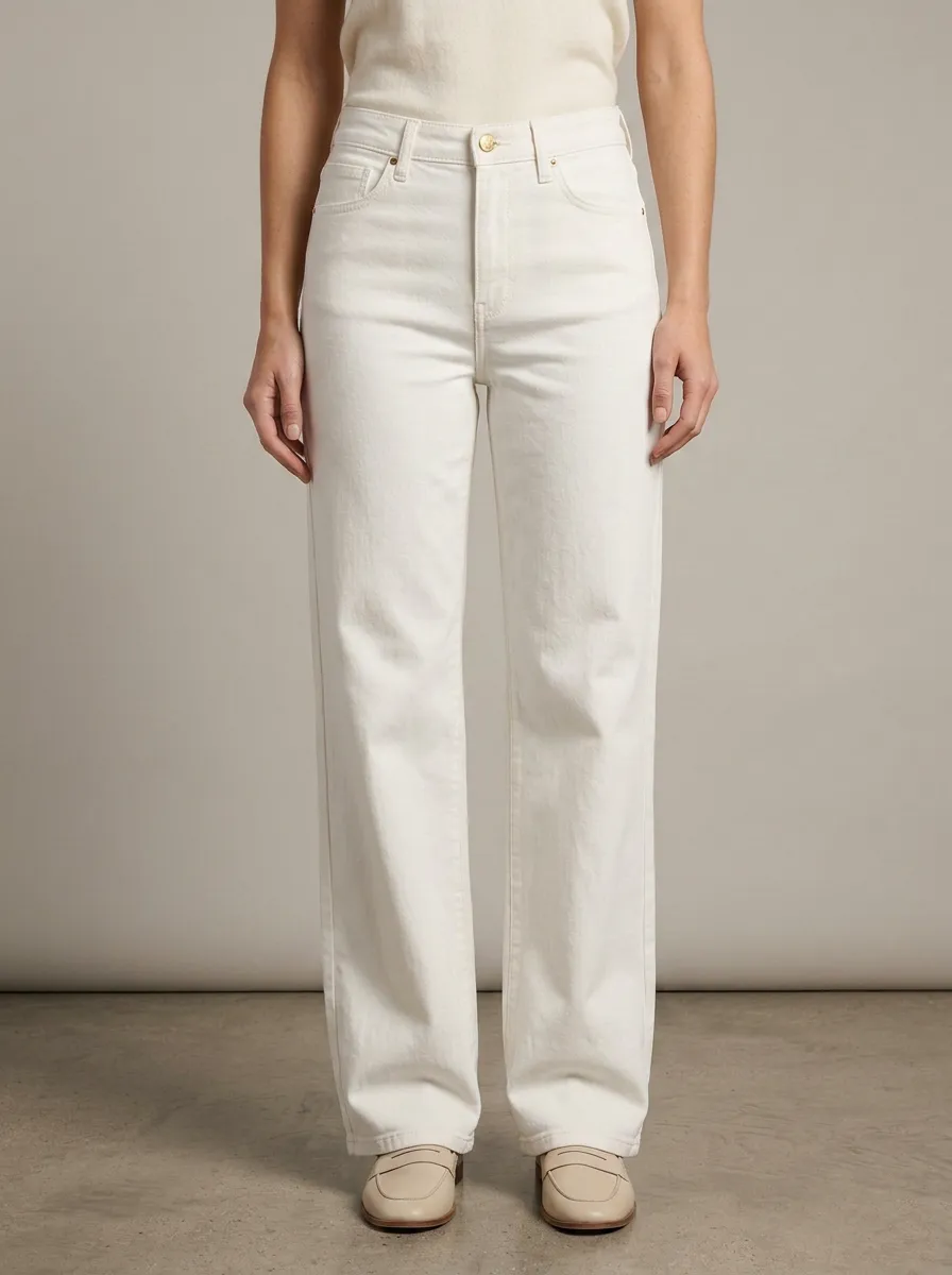 Everyday-Profile High-Rise Wide-Leg Washed Denim Jeans
