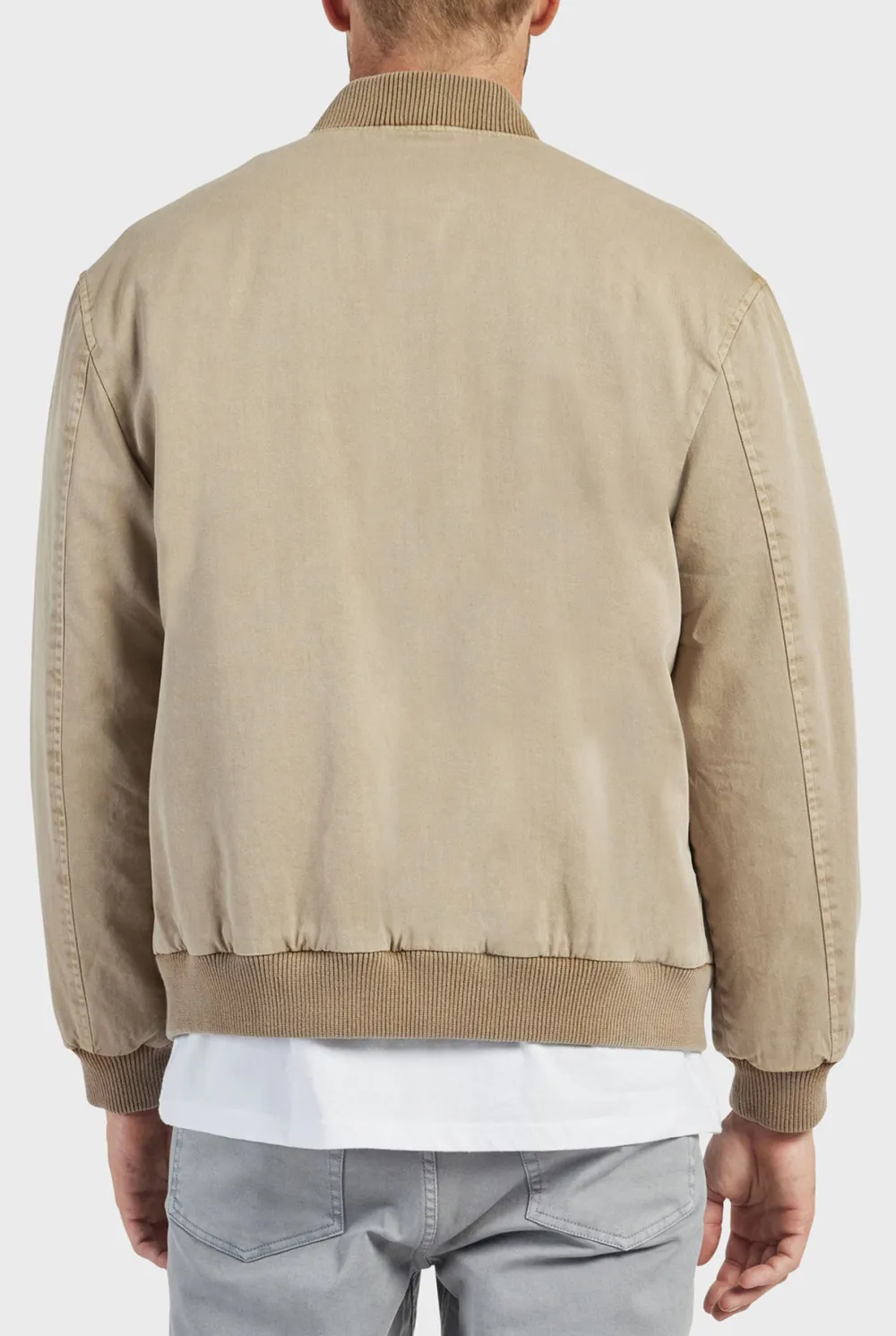 Almond tan Classic Bomber Jacket