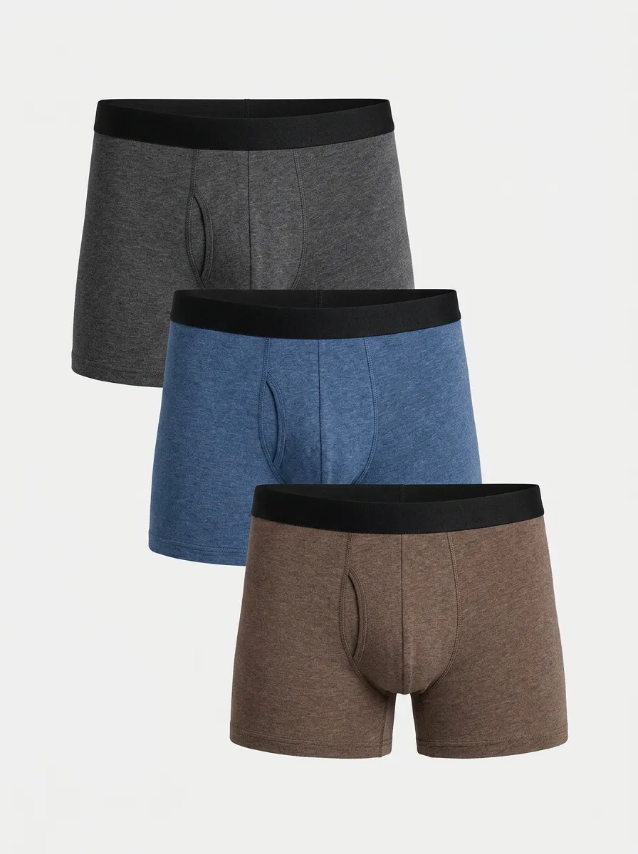 Americana Cotton Men's Three-Pack Boxer Briefs