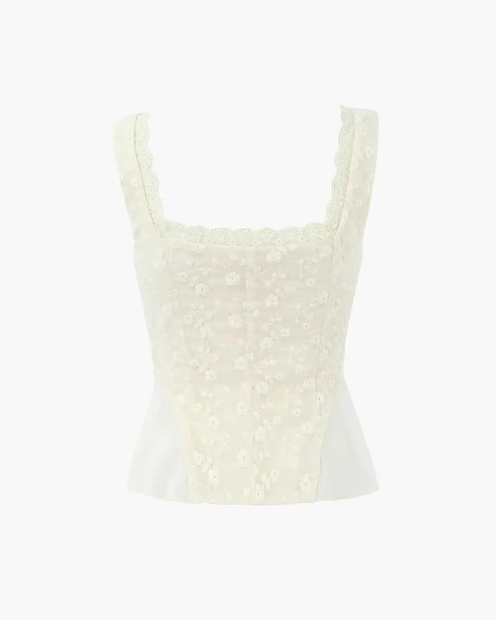 Tailored Lace Cotton Blend Embroidered Set